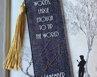 The Invisible Life of Addie La Rue glitter bookmark