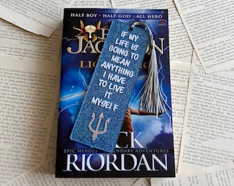 percy jackson bookmark etsy
