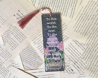 Elise Nova, Officially Licensed A Deal with the Elf King Glitter Acrylic Bookmark