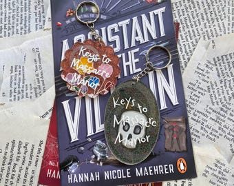 Evie & The Villains Keychain: Massacre Manor Inspired Acrylic Charm