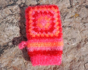 Crochet tawashi exfoliating washcloth