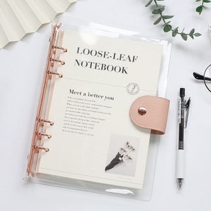 Transparent Loose-leaf Binder, Planner, and Diary 90 Sheets, Size A6, A5, B5 Size - Etsy