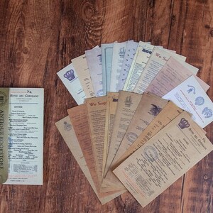 60 Vintage Junk Journal Paper Pack Ephemera Kit Scrapbooking Paper Kit ...