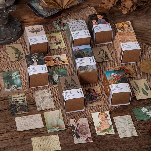 Timeless Tales : lot de 100 cartes éphémères vintage pour le scrapbooking et la tenue d'un journal