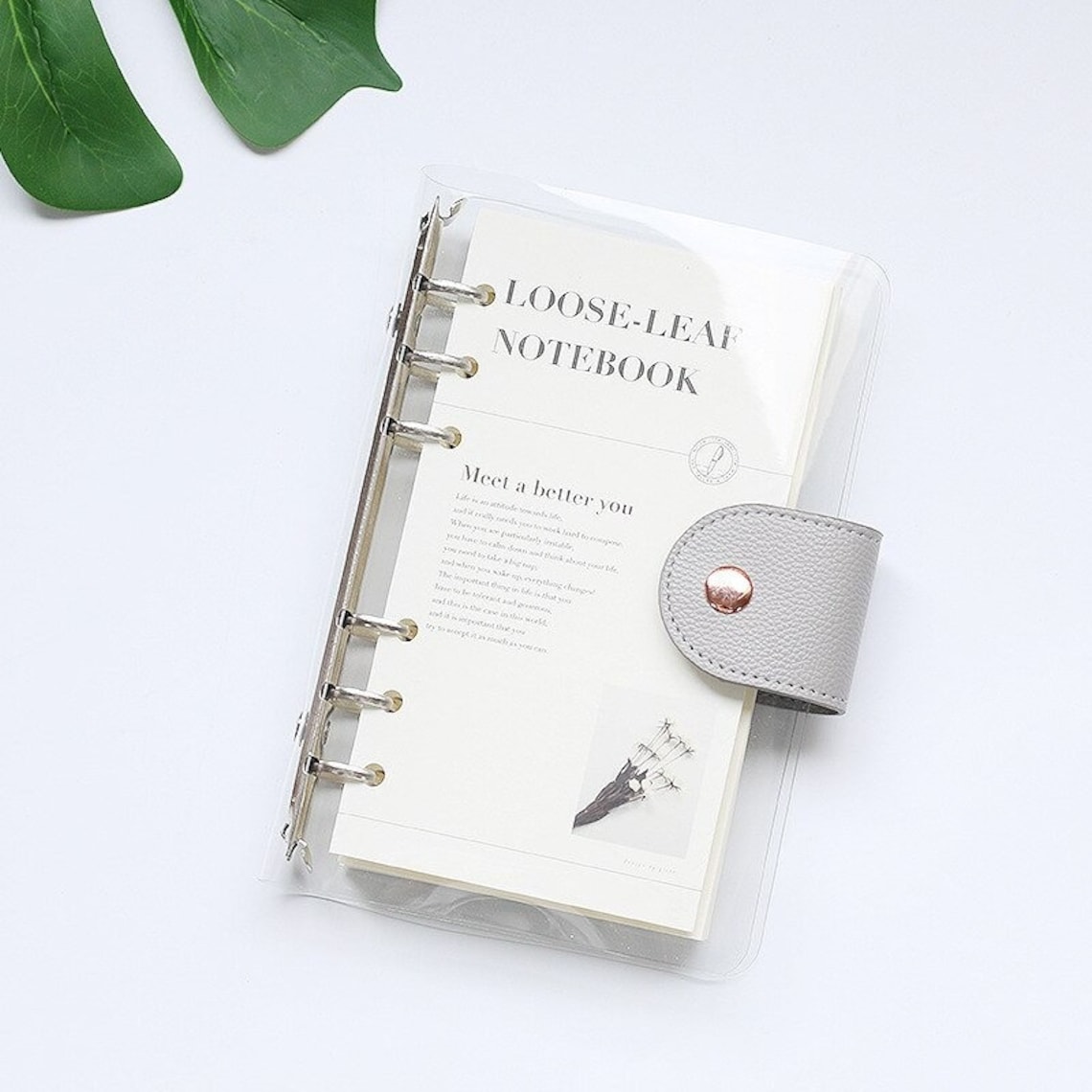 Transparent Loose-leaf Binder Planner and Diary 90 Sheets - Etsy