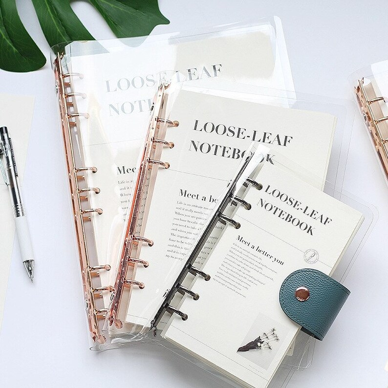 Transparent Loose-leaf Binder Planner and Diary 90 Sheets - Etsy