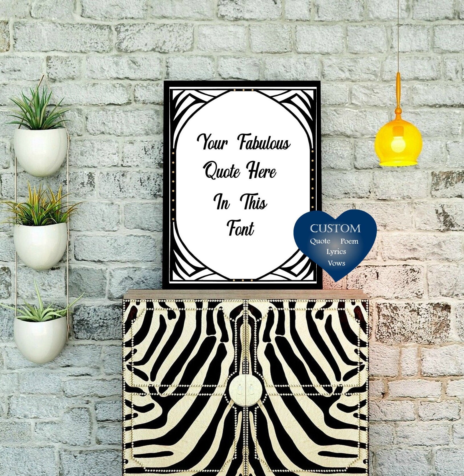 Art Deco Custom Art Printable Digital Download / Gift / Home / Etsy UK