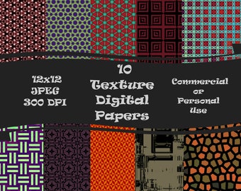 Textures Digital Paper Instant Digital Download