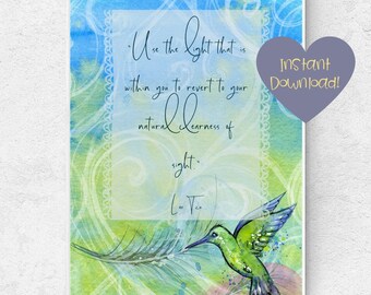 Use The Light Lao Tzu Quote Digital Art Printable Instant Download