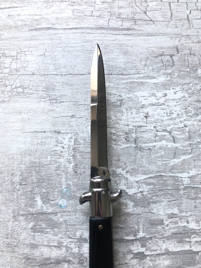 Vintage Stiletto Knife Microtech Black - Etsy