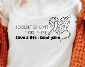 Funny Crochet Shirt and Crewneck, Crochet Lover Gift, Crochet Lover T-Shirt, Crochet Lover Crewneck, Humorous Crochet Sayings, Crochet Hobby