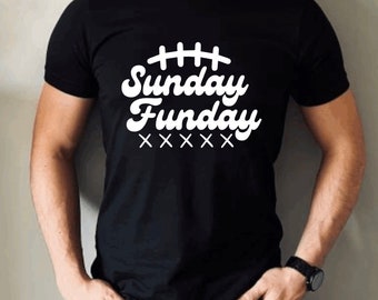 Sunday Funday Football T-Shirt, Sunday Football Tee, Football T-Shirt for Men and Women, Game Day T-Shirt