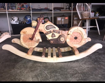 dirt bike rocking horse