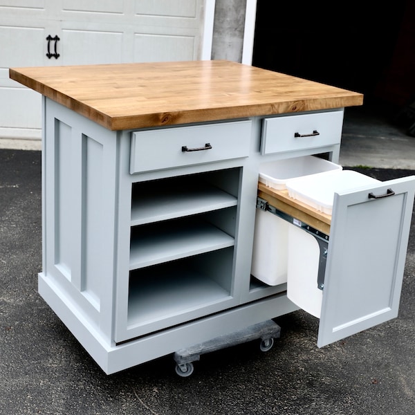 Kitchen Island Without Top Etsy