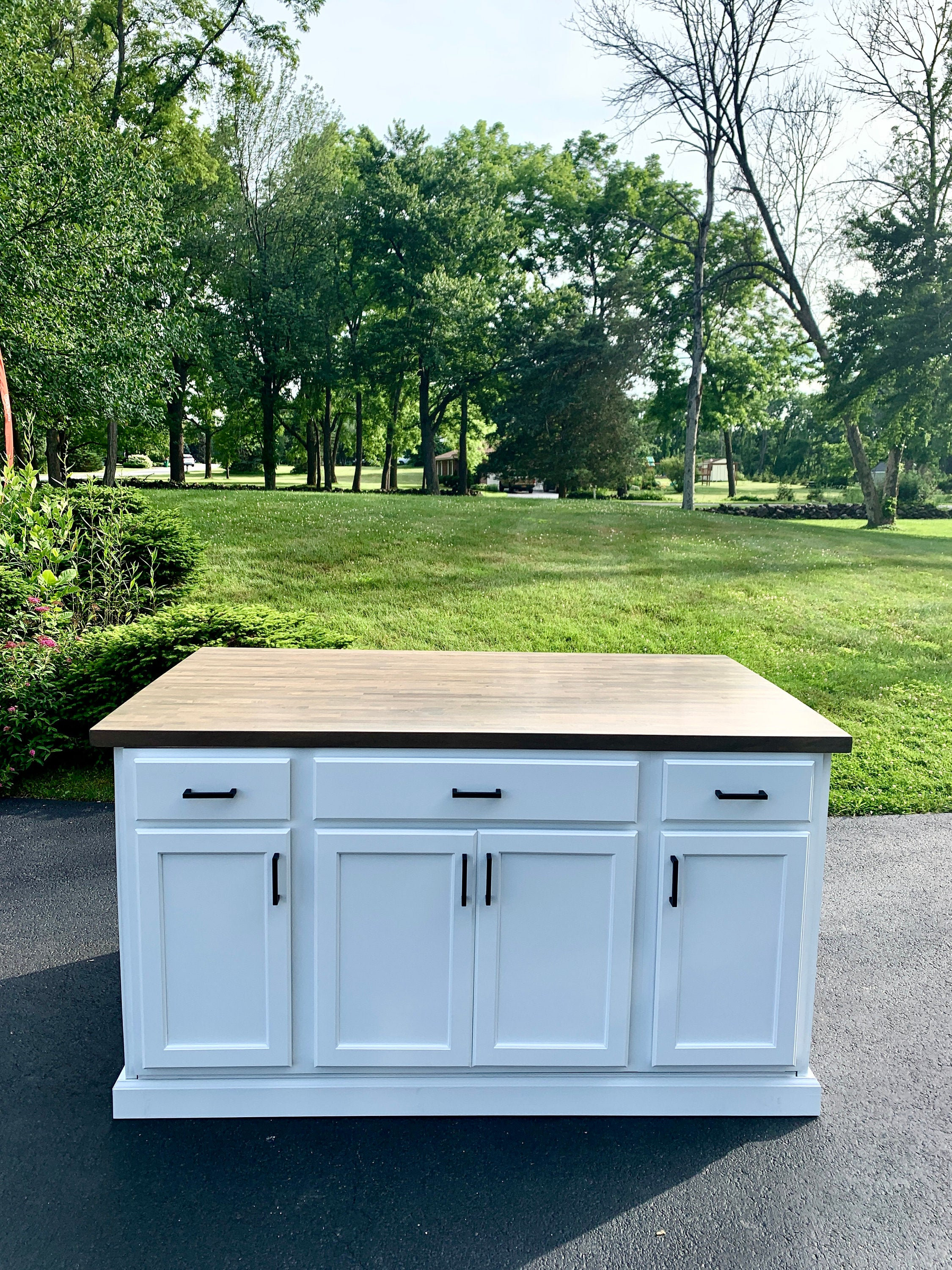 Kitchen Island kitchen Island With Seating Custom Kitchen Etsy