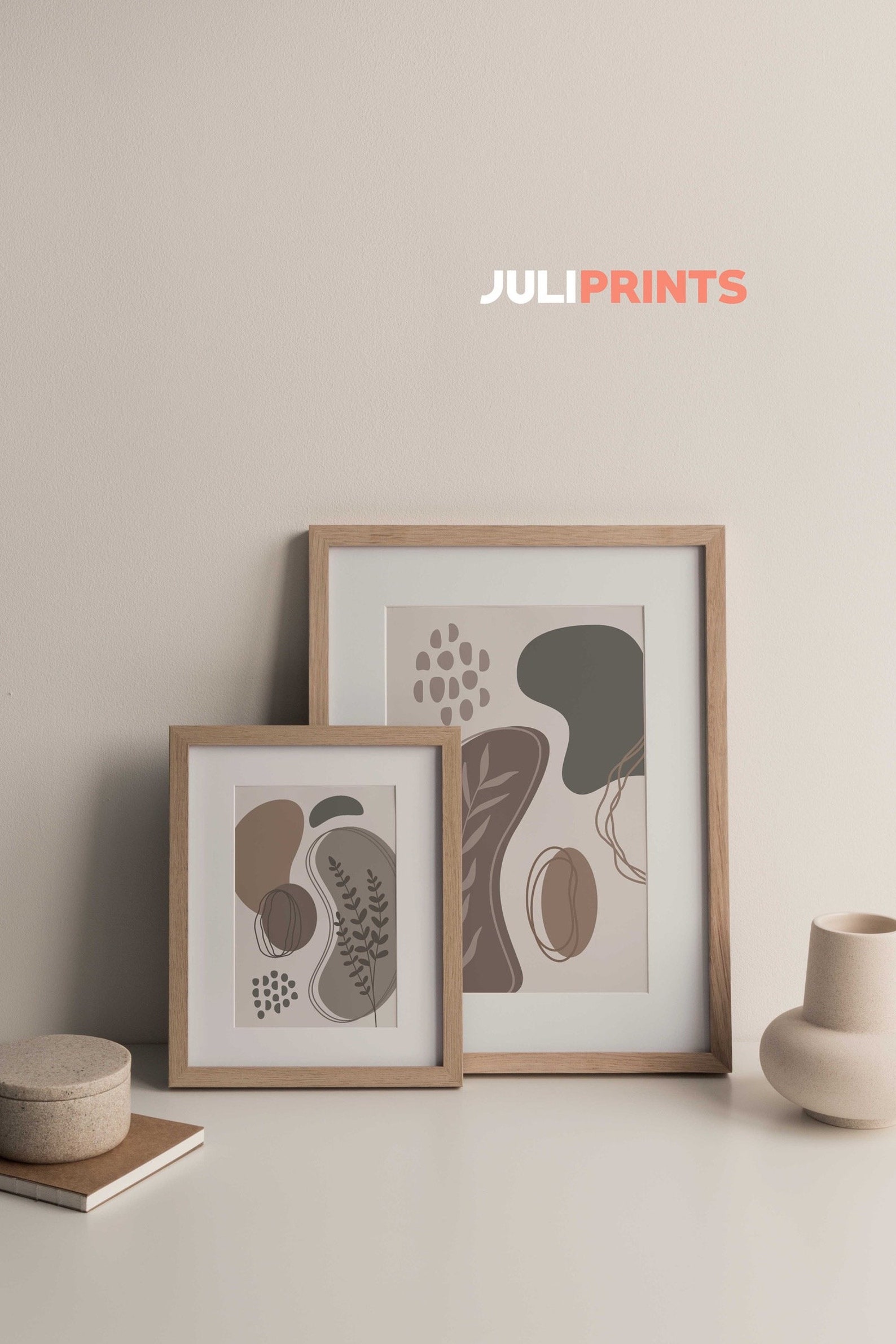 Set of 2 Prints Set of modern prints Abstract Print Set Etsy