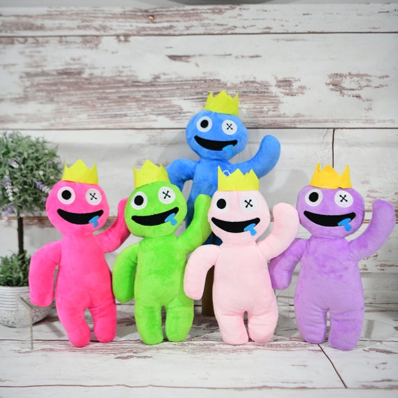 Rainbow Friends Anime Figure Kawaii Doll Cartoon Model Game Character Pink  Blue Monster Ornaments Toys Children Christmas Gifts X