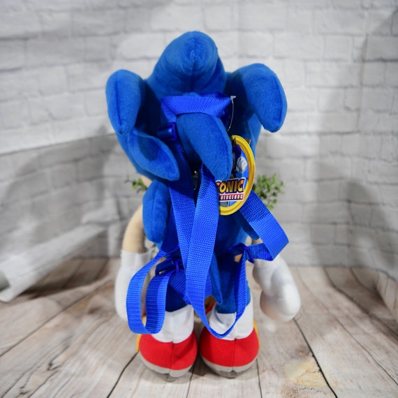 Rare Sonic Boom Hedgehog Shadow Plush Stuffed Animal 8”