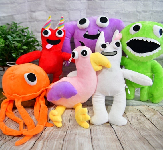 Rainbow Friends Keychaintoys,cute Kawayii Cartoon Purple Green Blue Gifts  Pendant Toy,christmas For Kids And Boy Girl