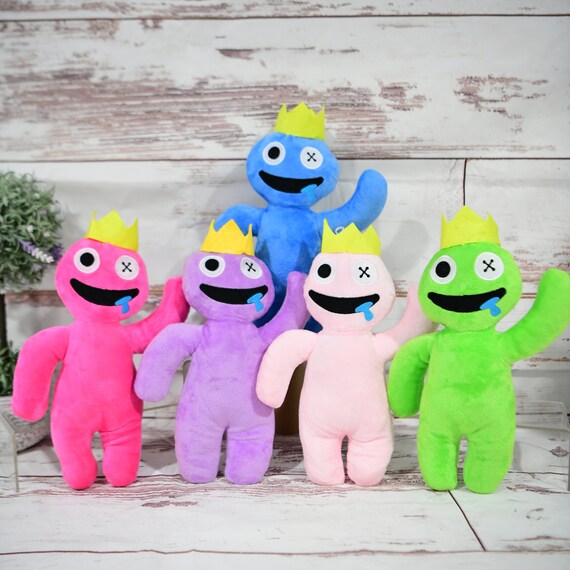 Personalized Rainbow Friends Purple Vent Plush Anime Doll Game 