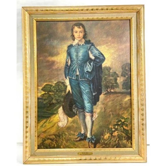 Blue Boy by Sir Thomas Gainsborough Vintage Print Etsy