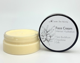 Face Cream Intense Hydration | Face Moisturizer for Dry Skin | Silk, Squalane, Sea Buckthorn Moisturizer