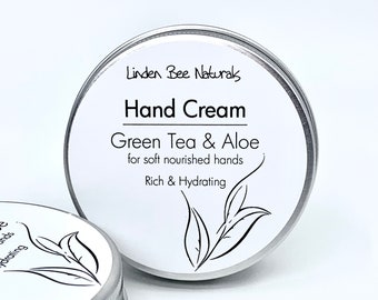 Green tea & aloe hand cream | Hand moisturizer | Ultra rich hand lotion