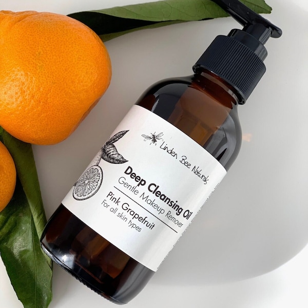 Deep Cleansing Oil | Pink Grapefruit Cleansing Oil | Natural Makeup Remover Oil