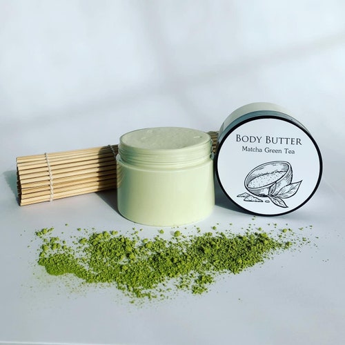 Matcha Green Tea Body Butter Organic Matcha Green Tea Cream Etsy