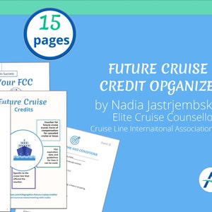 Future Cruise Certificate (FCC) Organizer printable binder for NCL, Royal Caribbean, Celebrity, Carnival, and other cruise certificates