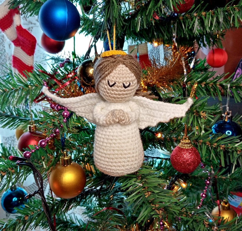 Free Crochet Pattern Christmas Angel/PDF ENGLISH pattern image 1