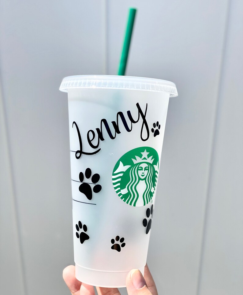 Starbucks Personalized Cat Cup Kitty Venti Reusable Etsy