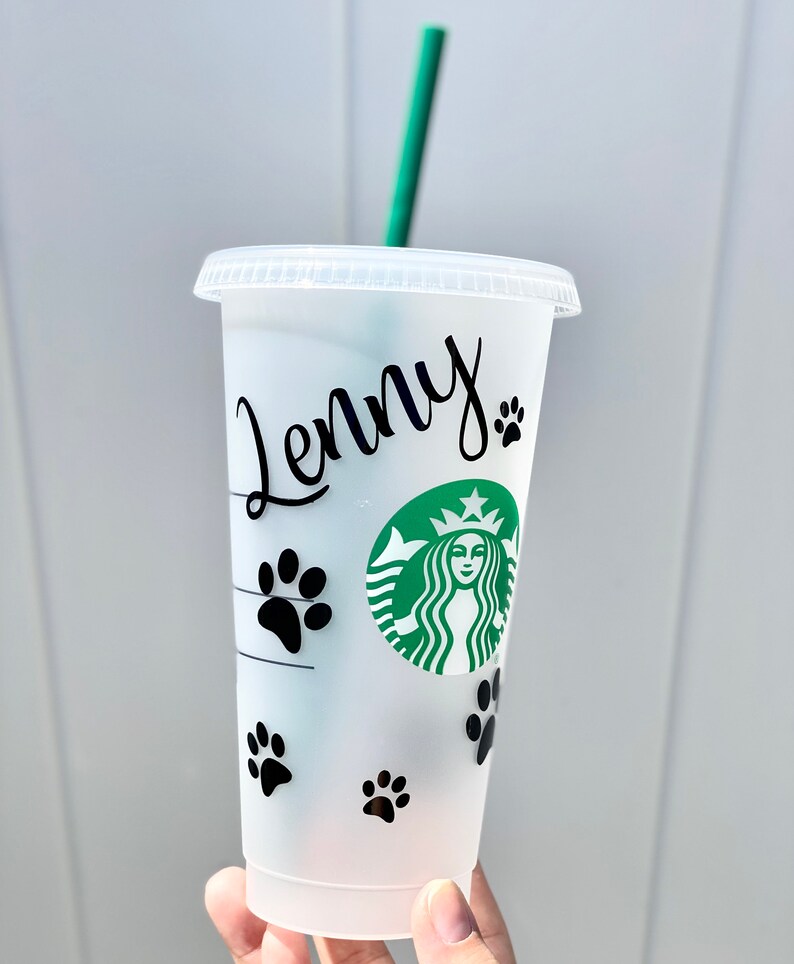 Starbucks Personalized Cat Cup Kitty Venti Reusable Etsy