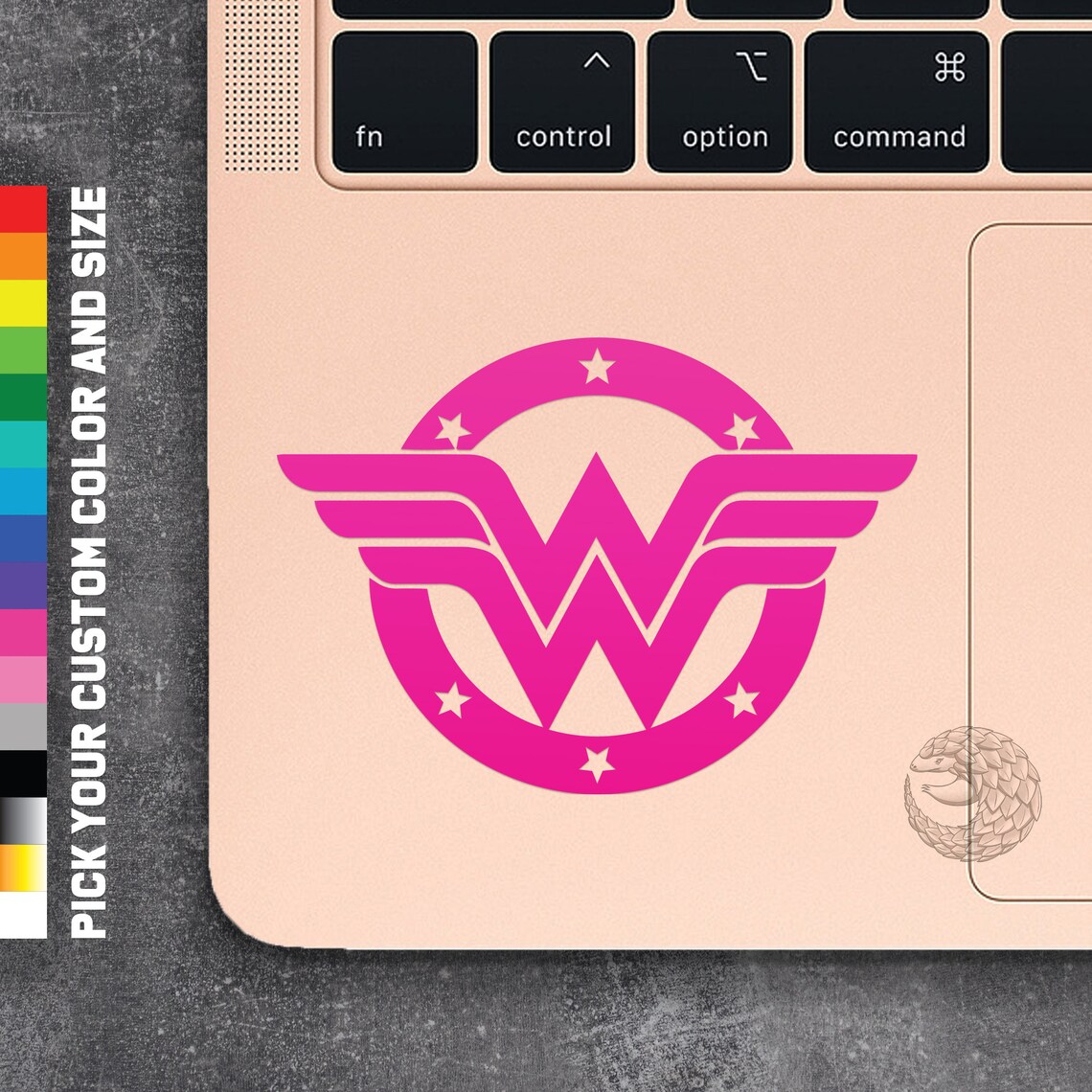 Wonder Woman Laptop Decal Wonder Woman Logo Macbook Pro Or | Etsy