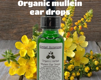 Organic Mullein, St John’s Wort, Garlic, Ear Oil Drops
