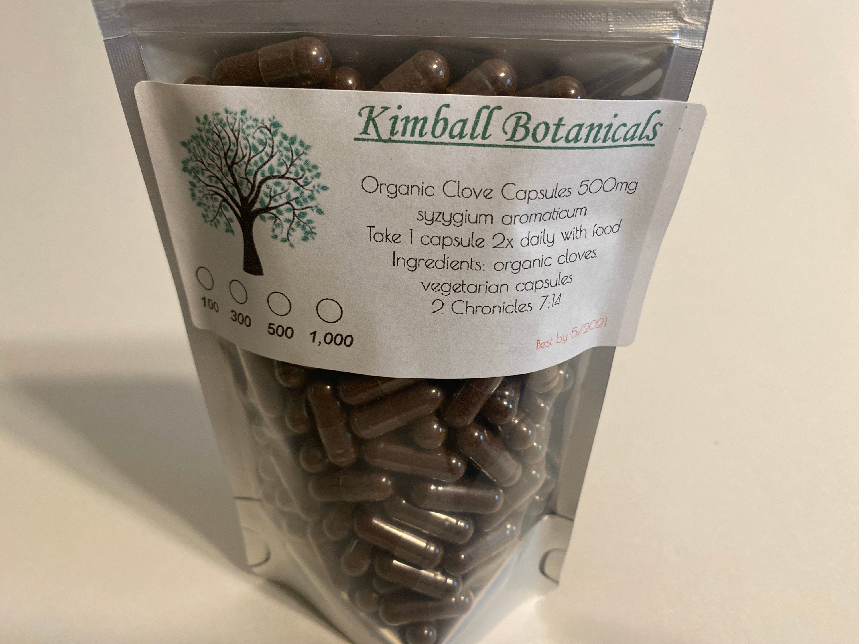 Organic Cloves 500mg Vegetarian Capsules Made Fresh to Order. Etsy