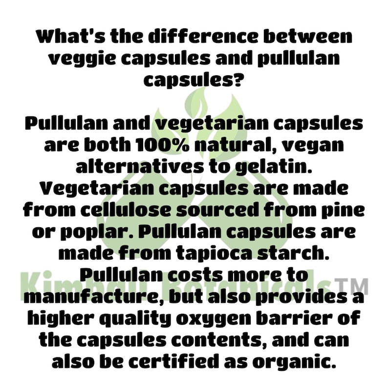 Organic Pumpkin Seed 4:1 Extract (cucurbita pepo) 500mg or 650mg vegetarian or pullulan capsules made fresh to order image 4