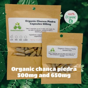 Organic Chanca Piedra Extract Complex (Phyllanthus Niruri) 500mg or 650mg vegetarian capsules, made fresh to order