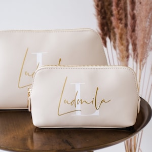 Personalisierte Kosmetiktasche mit Namen | Kulturtasche | Schminktasche | Geschenkidee | Geburtstagsgeschenk Mama | Freundin | Muttertag