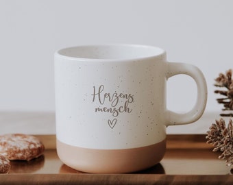 Best Friend Gift Personalized - Ceramic Mug with Engraved Name, Birthday Gift for Mom Sister Teacher, Stoneware Mug 12 oz