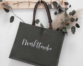Jute bag "Markttasche" | Gift for Mother's Day | Tote bag | farmers market shopping bag