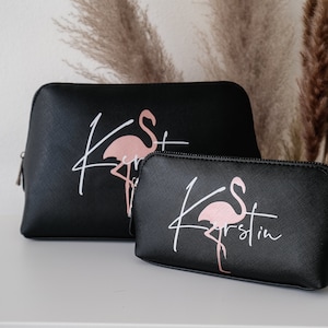 Personalisierte Kosmetiktasche mit Motiv | personalisierte Kulturtasche | Schminktasche | Geschenk | Geburtstagsgeschenk Mama | Kulturbeutel