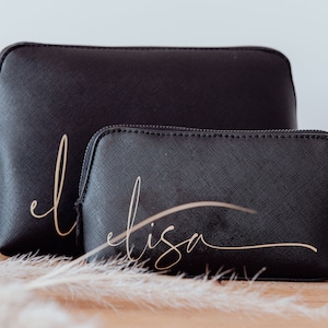 Personalisierte Kosmetiktasche mit Namen | personalisierte Kulturtasche | Schminktasche | Geschenk zum Muttertag | Geburtstagsgeschenk