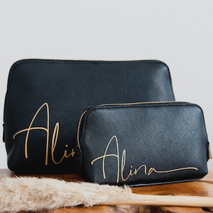 Personalisierte Kosmetiktasche mit Namen | personalisierte Kulturtasche | Schminktasche