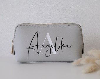 Personalisierter Kulturbeutel mit Namen | personalisierte Kulturtasche | Schminktaschen Set | Geschenk für Mama, Oma | Geschenkidee Damen