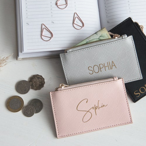 Personalized Wallet With Name or Initials Personalized Etsy