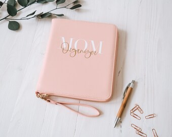 New Mom Gift Personalized - Baby Documents Organizer Vegan