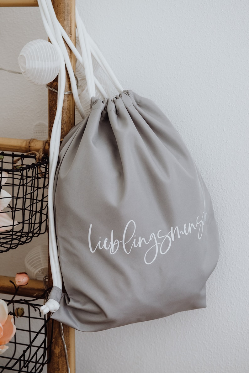 personalized gym bags with the saying of your choice image 2