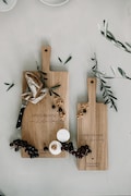 Wedding Gift for Couple Personalized - Engraved Oak Cutting Board with Names & Date, Anniversary or Housewarming Gift, Solid Oak Charcuterie product logo