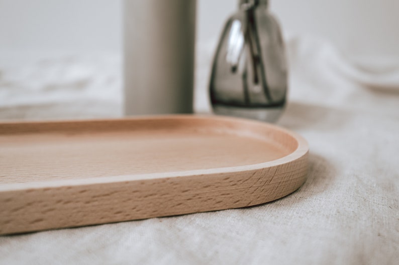 Tray You are the most beautiful made of beech wood gift for your girlfriend or sister serving board to give away image 8